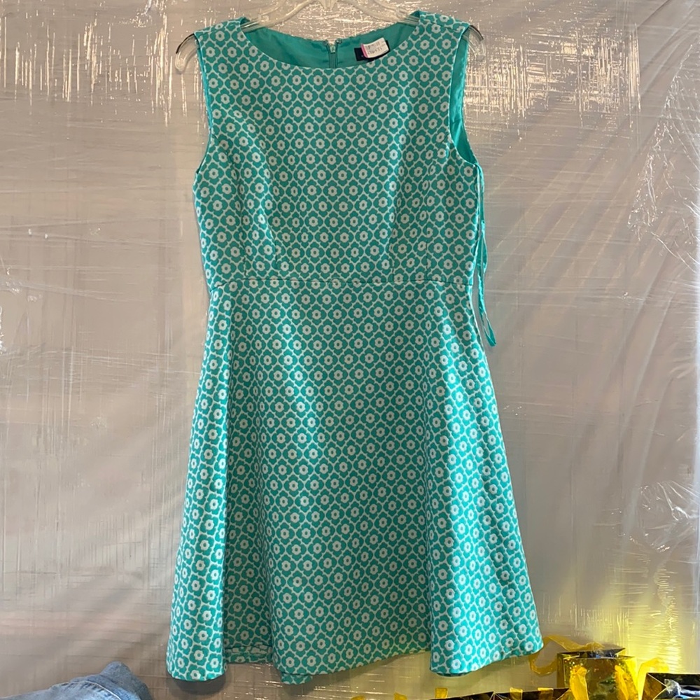 See Video:Green & White Floral Dress